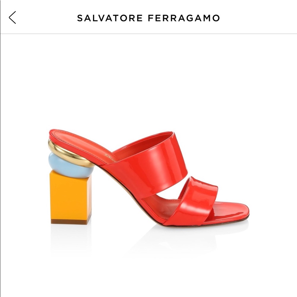 Salvatore Ferragamo Lotten Geometric Mule